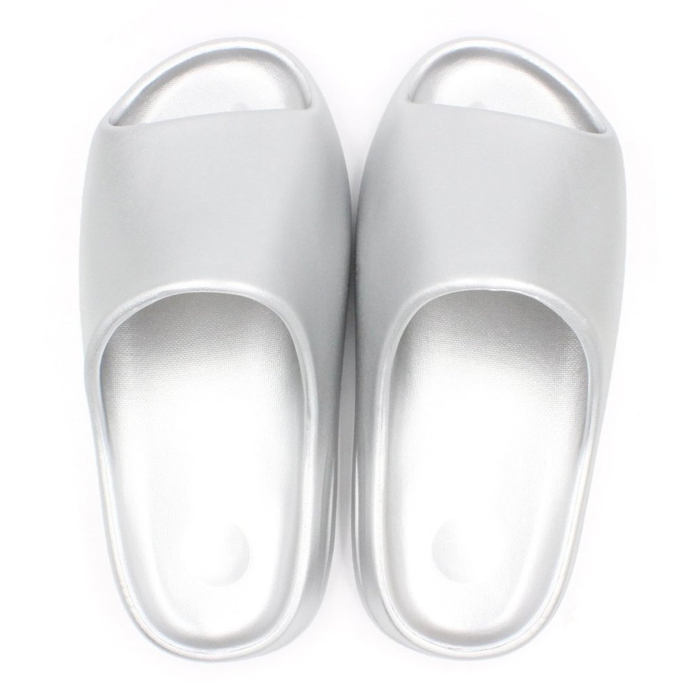 Unisex Sandals, Comfort  Slip On, Silver Color,EVA.